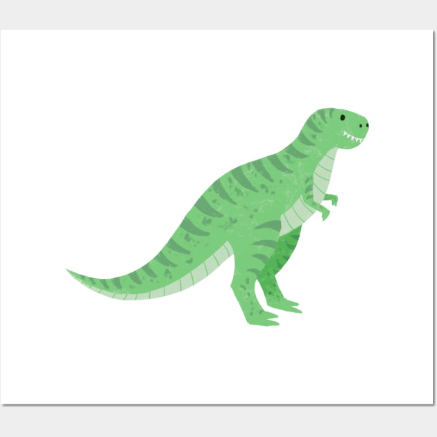 Cute T-Rex Cartoon Wall Art by SWON Design